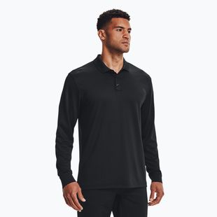 Herren Under Armour Tactical Performance Polo 2.0 Longsleeve schwarz/schwarz