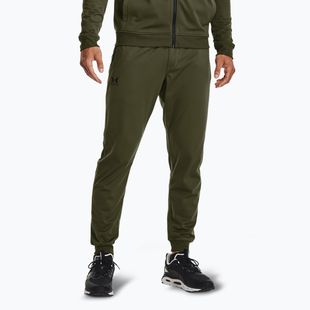 Hose Herren Under Armour Sportstyle Tricot Jogger marine od green / black