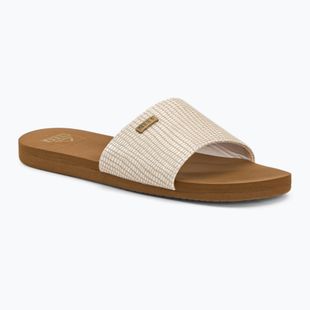 Pantoletten Damen REEF Bliss Nights Slide weiß-braun CJ256