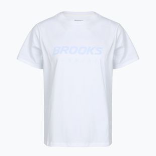 Damen-Laufshirt Brooks Graphic white/halogen blue