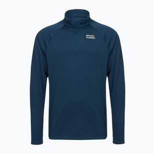 Laufsweatshirt für Herren Brooks Thermal Reflective 1/2 Zip blue