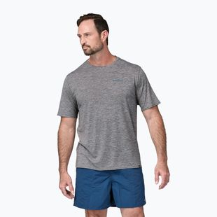 Shirt Herren Patagonia Cap Cool Daily Graphic Shirt Waters boardshort logo abalone blue/grey