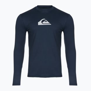 Kinder-Bade-Longsleeve Quiksilver Solid Streak navy blazer