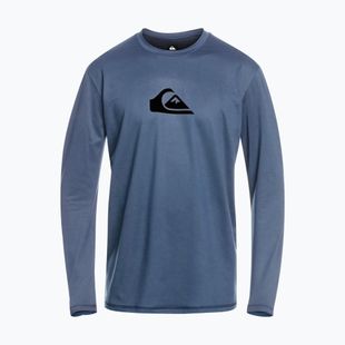 Quiksilver Solid Streak Marineblazer/weißes Longsleeve zum Schwimmen für Männer