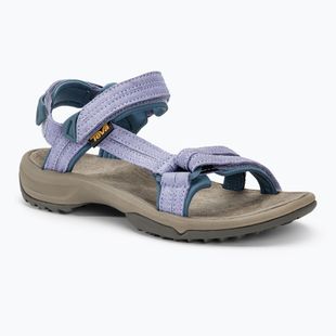 Damen Teva Terra Fi Lite Suede Sandalen lila Eindruck