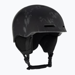 Kinderskihelm Salomon Player Combo + Skibrille XV Jr schwarz&tie/schwarz silber