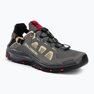 Herren Trekkingschuhe Salomon Techamphibian 5 pewter/moth/fiery red