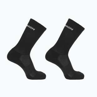 Salomon Evasion Crew 2 Paar Trekkingsocken schwarz/schwarz