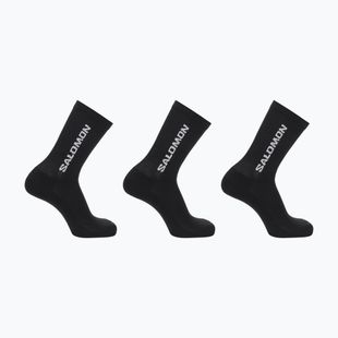 Salomon Everyday Crew 3 Paar Trekkingsocken schwarz/schwarz/schwarz