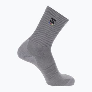 Socken Salomon Sunday Smart Crew shark skin/ black