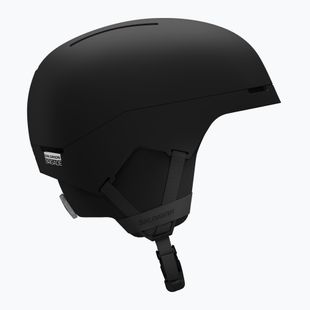 Skihelm Salomon Brigade Round Fit black