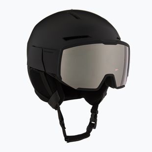Skihelm Salomon Osmo black/flash tonic orange