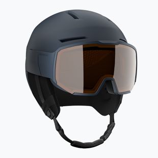 Skihelm Salomon Osmo dress blue/flash tonic orange