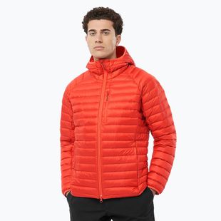 Männer Salomon Elixir Micro Down Jacket Hd Kirsche Tomate