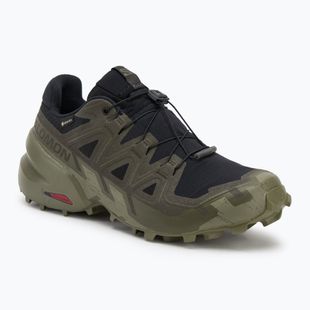 Herren-Laufschuhe Salomon Speedcross 6 GTX schwarz/torf/tiefes Flechtengrün