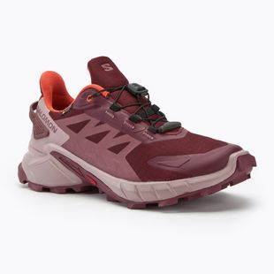 Salomon Supercross 4 GTX Damen Laufschuhe tawny port/deauville mauve/cherry tomato