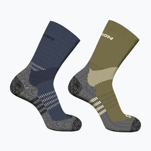 Socken Salomon X Ultra Access Crew 2 pary gothic olive/grisaille