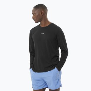 Lauf Longsleeve Herren Salomon SHAKEout Core deep black