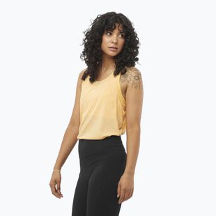 Lauf Tank Top Damen Salomon SHAKEout Air Tank warm apricot