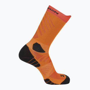 Socken Salomon Aero Crew red orange/turmeric