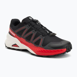 Herren-Laufschuhe Salomon Speedcross Peak schwarz/Asphalt/Feuerrot