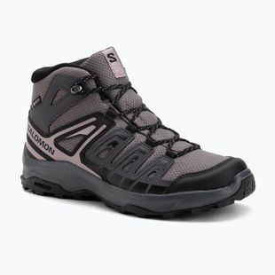 Damen-Trekkingstiefel Salomon Extegra GTX Mid henna/run raisin/mahogany rose