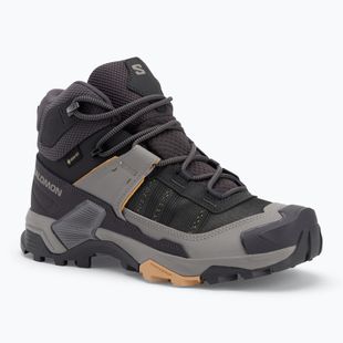 Damen-Trekking-Stiefel Salomon X Ultra 5 MID GTX neun Eisen / Möwe / weichen Ton