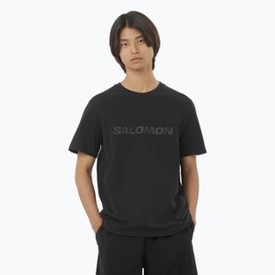 Shirt Herren Salomon Big Logo Tee deep black