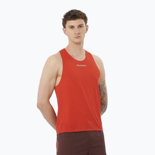 Lauf Tank Top Herren Salomon S/Lab Speed Singlet flery red