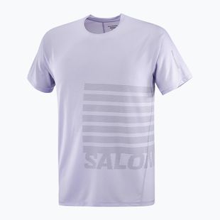Laufshirt Herren Salomon Sense Aero Tee GFX cosmic sky/castlerock