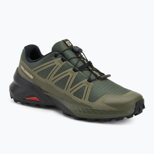 Herren-Laufschuhe Salomon Speedcross Peak olive night/deep lichen green/schwarz