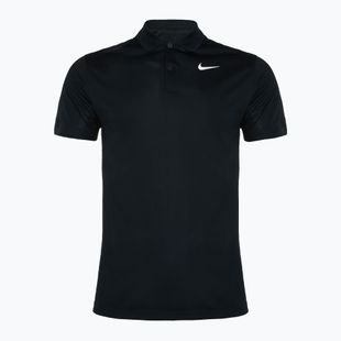 Herren Nike Court Dri-Fit Tennis-T-Shirt schwarz/weiß