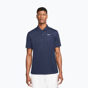 Herren Tennispolo Nike Court Dri-Fit Polo Solid Obsidian/White