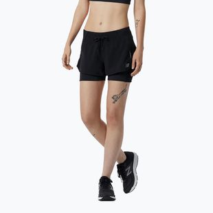 Damen New Balance Impact Run 2In1 Laufshorts schwarz WS21270BK