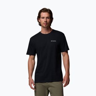 Herren Trekking-T-Shirt Columbia North Cascades black/csc box logo