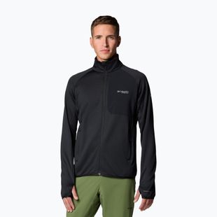 Herren Trekking-Sweatshirt Columbia Triple Canyon Grid Fleece Full Zip II black