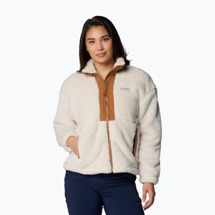 Damen-Fleecejacke Columbia Boundless Discovery Sherpa Full Zip II chalk/camel brown
