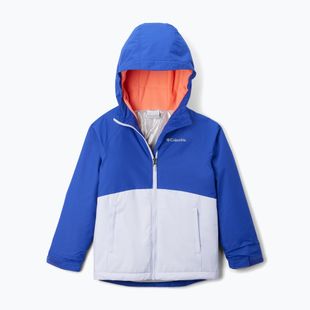 Skijacke Kinder Columbia Alpine Action III snowdrift melange/clematis blue