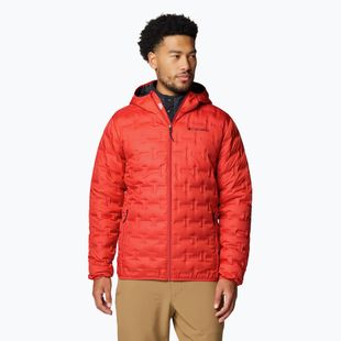 Herren Columbia Delta Ridge II Down Kapuzenjacke segelrot