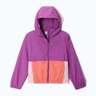 Windjacke Kinder Columbia Tabor Trail Windbreaker razzle/satin pink/hot coral