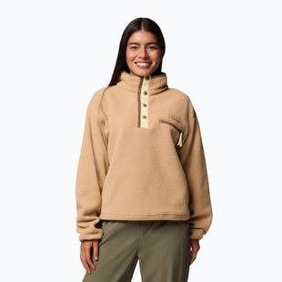 Fleece Sweatshirt Damen Columbia Helvetia II Cropped Half Snap Fleece canoe