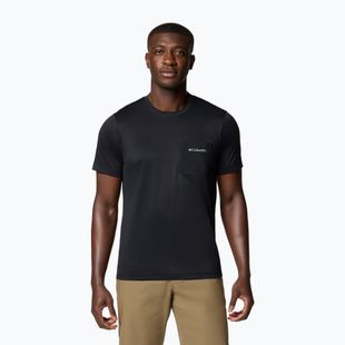 Shirt Herren Columbia Hike Pocket Crew black