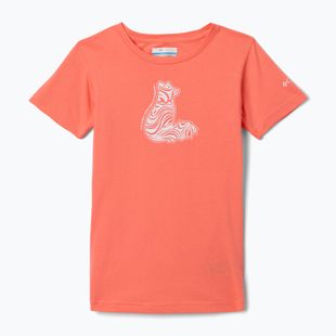 Trekking-Shirt Kinder Columbia Mission Lake Graphic hot coral/foxy swirl