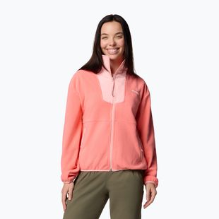 Hoodie Sweatshirt Damen Columbia Sequoia Grove Full Zip alpenglow/pink sand