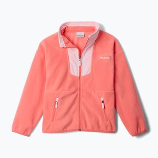 Fleece Sweatshirt Kinder Columbia Sequoia Grove Full Zip Fleece hot coral/satin pink