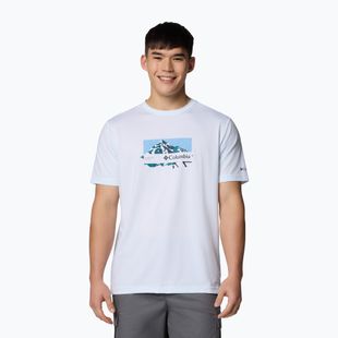 Shirt Herren Columbia Ice Lake II SS Tee white/peak direction