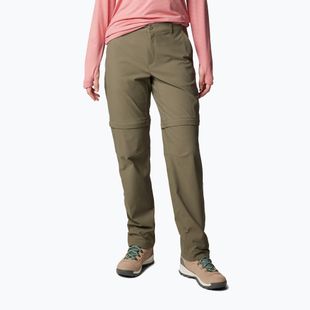 Trekkinghose Damen Columbia Leslie Falls Convertible stone green