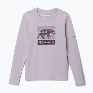 Kinder-Trekking-Longsleeve Columbia Hazeldel Hill Graphic Tee lavender pearl/barely printed