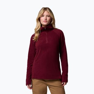 Damen-Fleecejacke Columbia Glacial IV 1/2 Zip rich wine