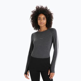 Damen-Funktionsshirt icebreaker ZoneKnit 260 jet hthr/black/metro hthr/cb